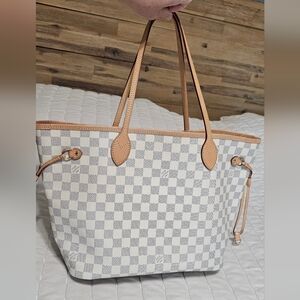 Louis Vuitton Neverfull MM Damier Azur Rose Ballerine